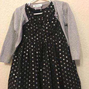 Black and silver Christmas Dress by Gymboree